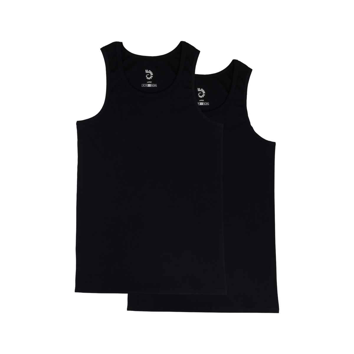 Black all over print tank top